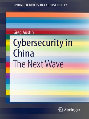 cover image of Cybersecurity in China